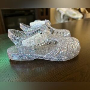 Cat & Jack Glitter Jelly Shoes Size 7t